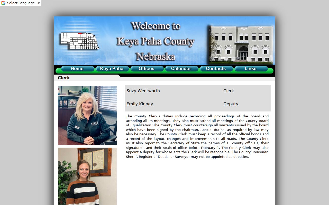 Keya Paha County clerk public criminal records counter