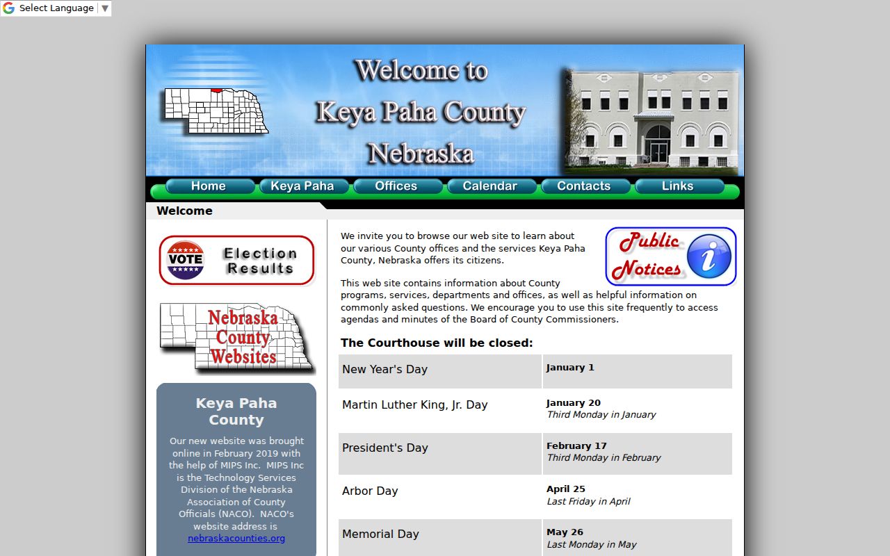 Keya Paha County criminal records office directory