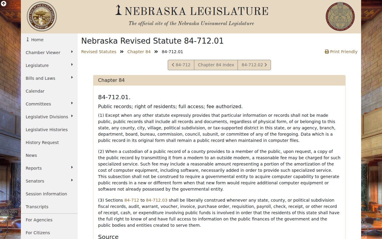 Springview record check Nebraska public records definition